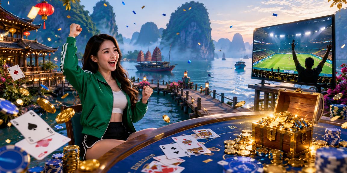 Người chơi tại lễ hội game bài vùng Hạ Long trải nghiệm giao diện di động ddxsmn